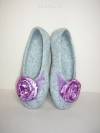 Валяные тапочки-балетки "Свекольная роза"  280-505 фото 1 &mdash; Egidius.ru