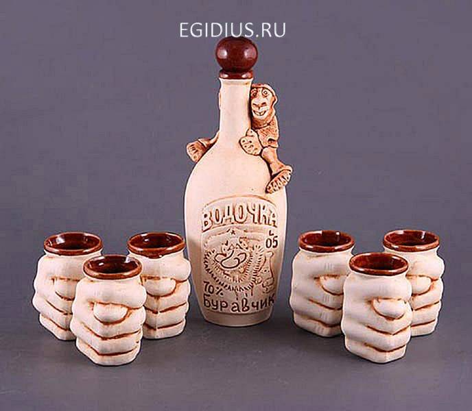 Набор водочно-коньячный "водочка"буравчик" 318-185 фото 1 &mdash; Egidius.ru