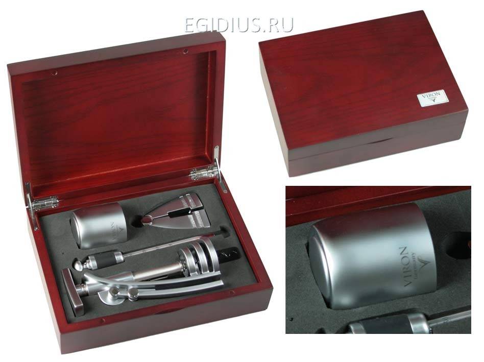 Подарочный набор-сомелье "VIRON" в дер. футляре 15*21*6см  105-550 фото 1 — Egidius.ru