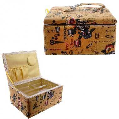 Шкатулка для рукоделия (с подносом), L21,5 W16,5 H12,5см 81-4132 — Egidius.ru