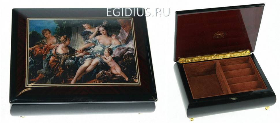 Шкатулка для ювелирных украшений MERCANTE 17*13*6см  110-813 фото 1 &mdash; Egidius.ru