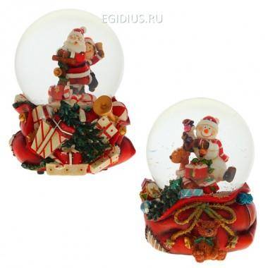 Шарик со снегом внутри, 100 мм, 2 в. 81-1000 — Egidius.ru