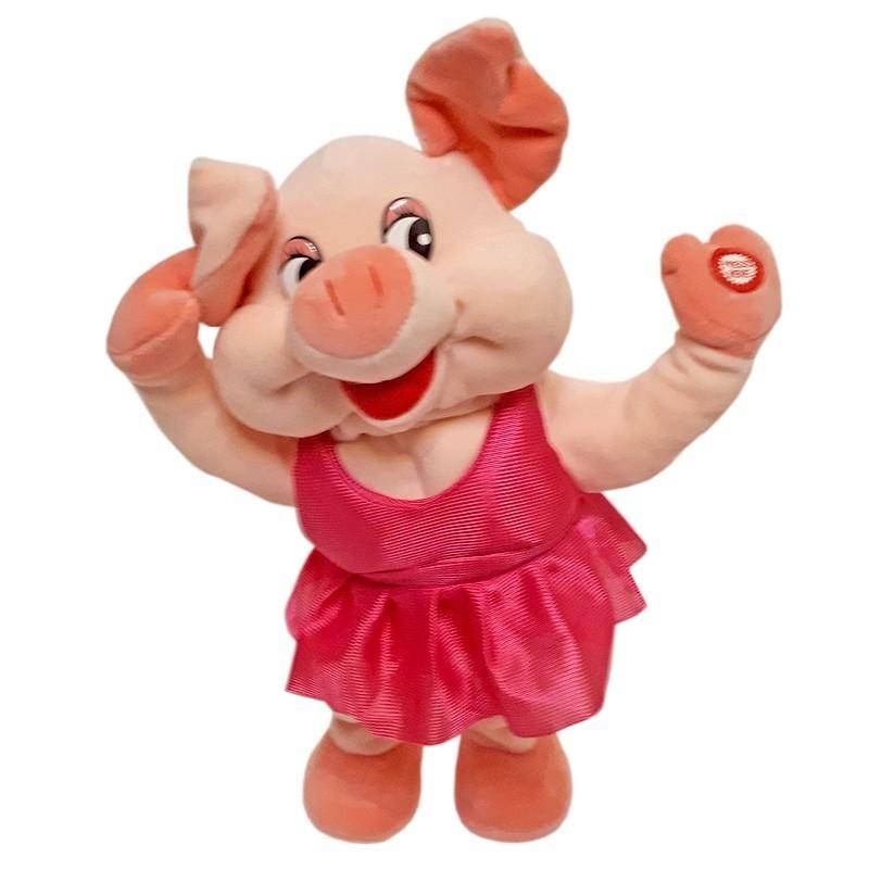 Поющая и танцующая игрушка "Свинка в розовом платье" 280-845 фото 1 — Egidius.ru