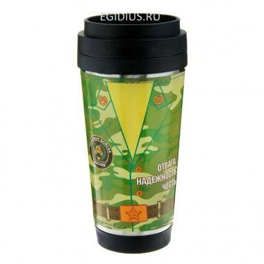 Термокружка &quot;Отвага.Надежность.Честь.Танковые войска&quot; 400 мл 808-021 — Egidius.ru