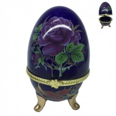 Шкатулка - яйцо с розами, 5*8см 3-4-137 — Egidius.ru