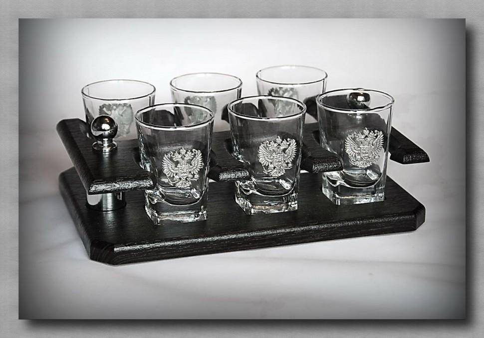 Набор стопок на подставке 41270 "Держава" 60 мл.   6шт. 72-1017 фото 1 — Egidius.ru