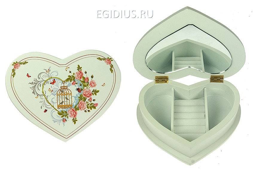 Шкатулка для ювелирных украшений 19*16*7см 110-726 фото 1 &mdash; Egidius.ru