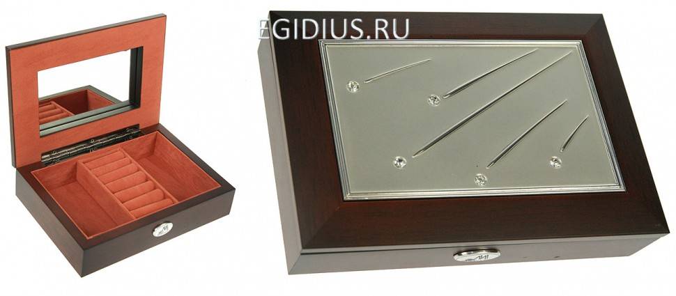 Шкатулка ювелирная Moretto 18*13*5см 110-217 фото 1 — Egidius.ru