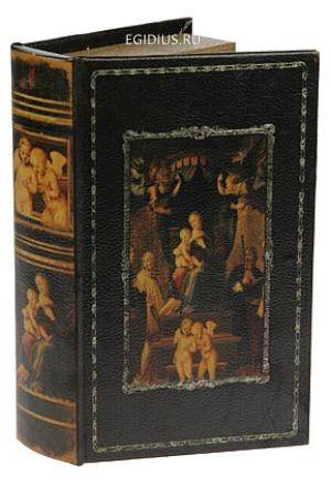 Шкатулка-фолиант "Мадонна под балдахином" 21*13*5см 110-347 фото 1 — Egidius.ru