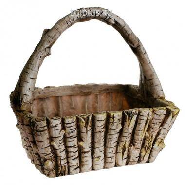 Кашпо для дачи Деревянная корзина L31W22.5H37 см 81-6406 — Egidius.ru