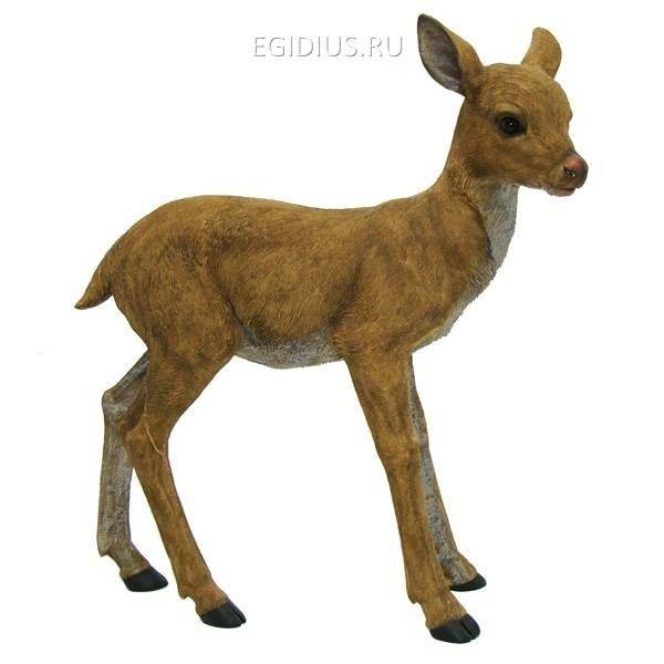 Садовая фигура из полистоунаОлененочекL44W15H48см 81-6482 фото 1 — Egidius.ru