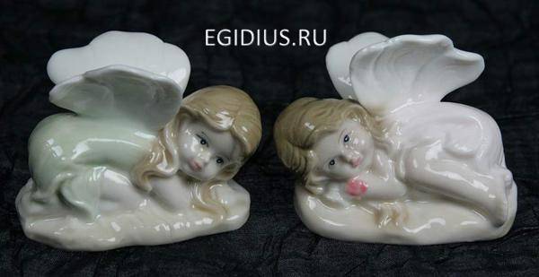 Статуэтка "Фея", фарфор 7*6*5см  113-062 фото 1 — Egidius.ru