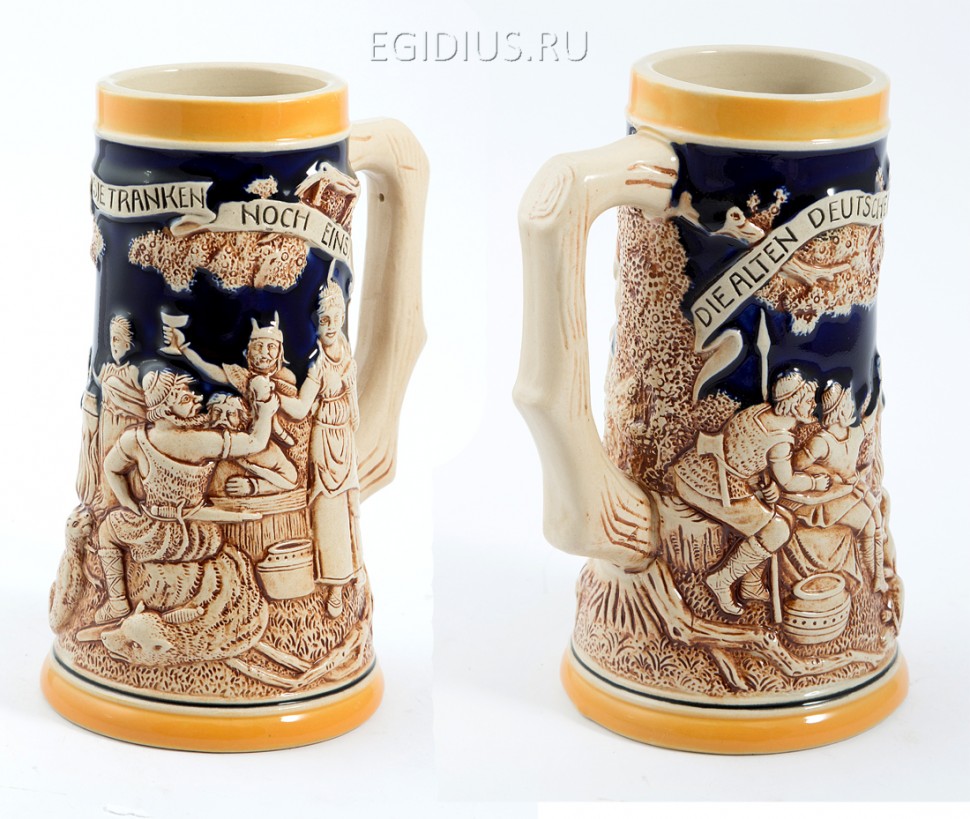 Пивная кружка коллекционная Лесной пир 21см, 850мл  111-227 фото 1 &mdash; Egidius.ru