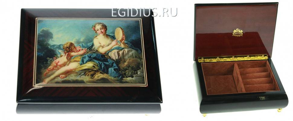 Шкатулка для ювелирных украшений MERCANTE 17*13*6см  110-814 фото 1 &mdash; Egidius.ru