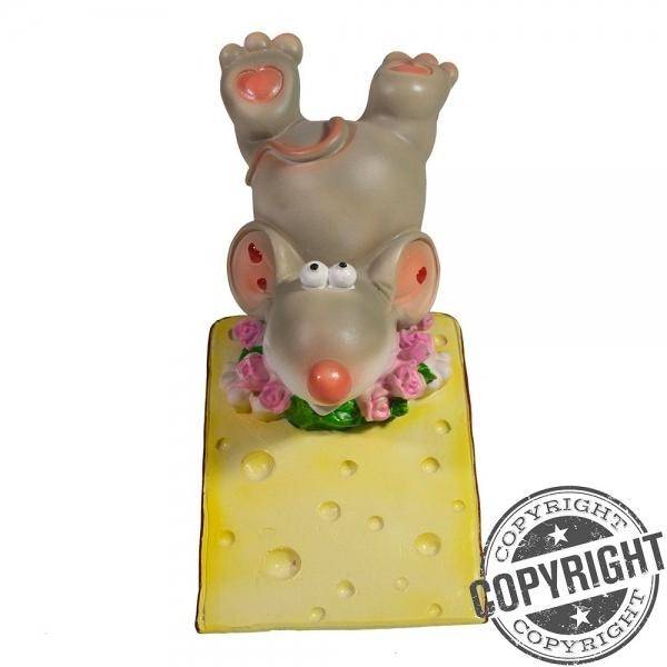 Копилка Крыса Чеддер (серый) L8,5 W11 H15 см 82-1048 фото 1 &mdash; Egidius.ru