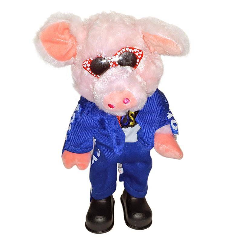 Поющая и танцующая игрушка "Свин в очках" 280-851 фото 1 — Egidius.ru