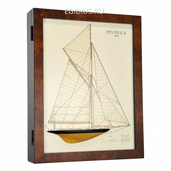 Ключница с панно "Pen Duick", 27х34х6см 700-568 фото 1 &mdash; Egidius.ru