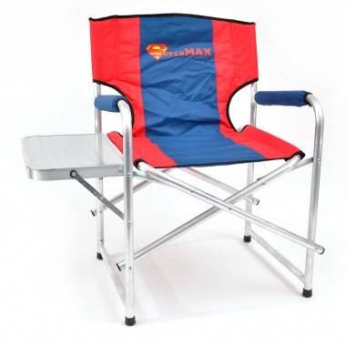 Кресло складное SuperMax со столиком, алюминий                                                    41-0066 — Egidius.ru