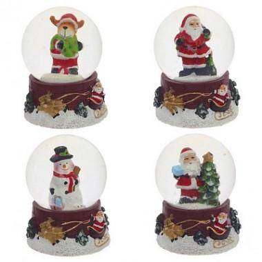 Стеклянный новогодний шар, L4,5 W4,5 H6,3 см, 4в 80-0981 — Egidius.ru