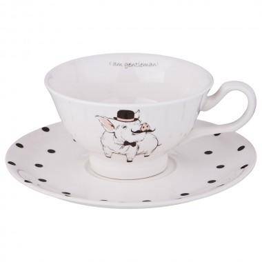 Чайный набор на 1 персону 2пр. &quot;мистер свин&quot; 250 мл.  332-802 — Egidius.ru