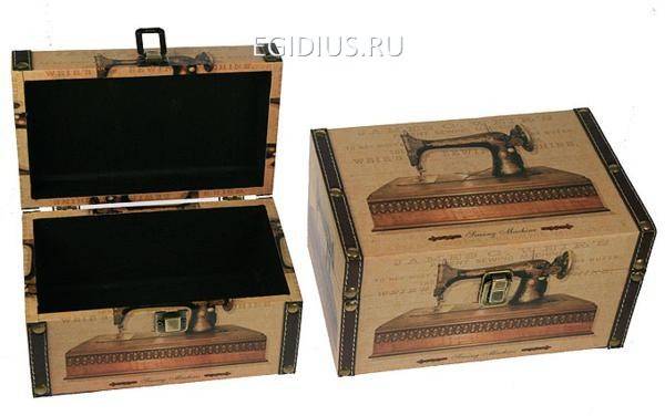 Набор сундучков из 2-х шт. 25*17*13см  110-534 фото 1 — Egidius.ru