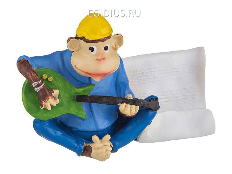 Фигурка "обезьяна-гитарист" 13*7*9.5 см. 330-526 фото 1 — Egidius.ru