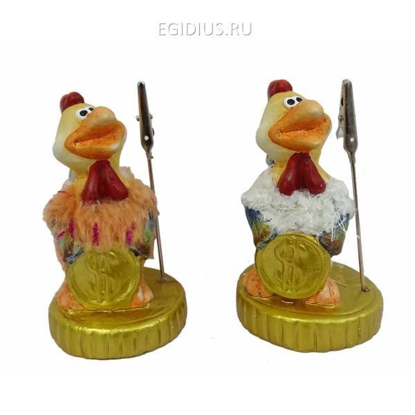Держатель для визиток "Петушок", L7,5W5,5H10см, 2в 81-3446 фото 1 — Egidius.ru