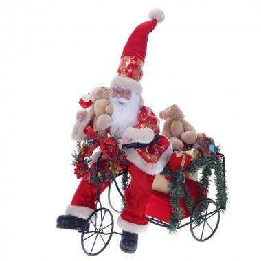Санта на велосипеде, 42х20х48см 84-0041 — Egidius.ru