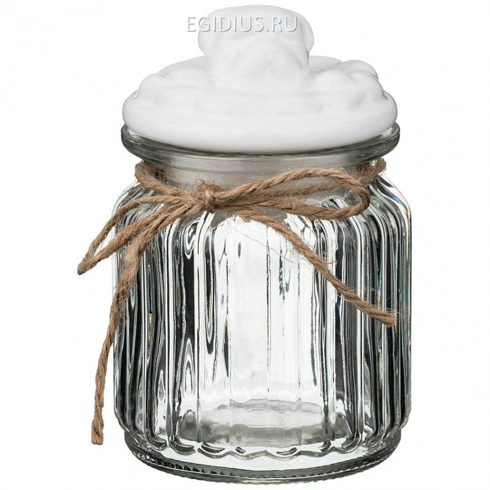 Банка для сыпучих продуктов "домашний любимец"  300 мл.7,5*7,5*14 см. 332-401 фото 1 &mdash; Egidius.ru