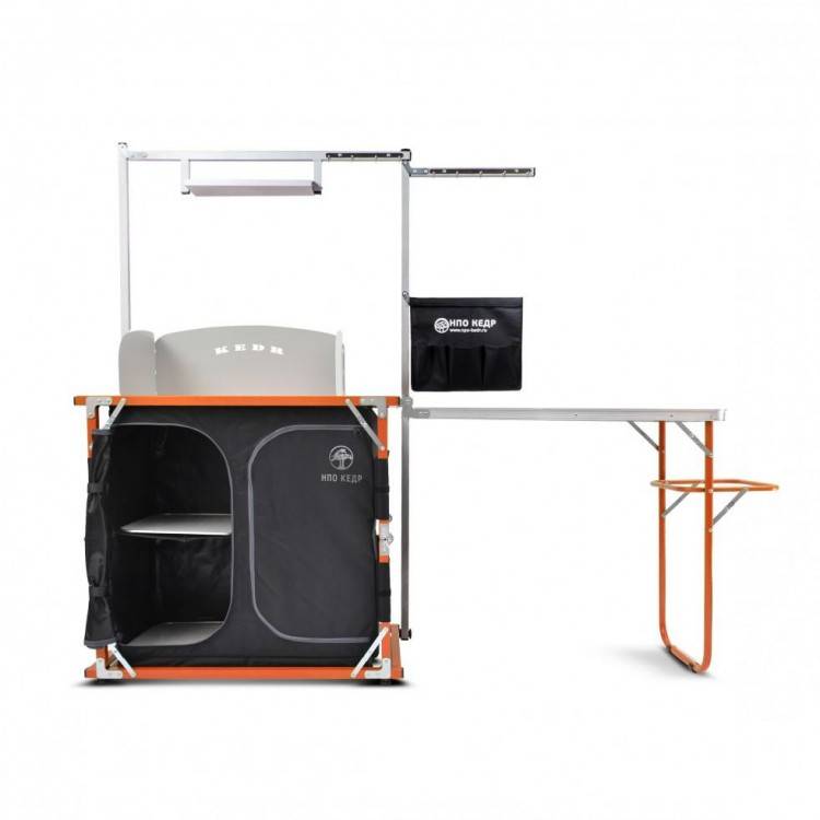Кухня походная Кедр premium Orange с обвесом (зонт в комплект не входит) 41-0256