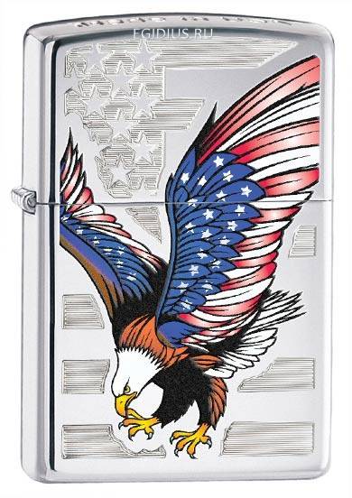 Flag Зажигалка Zippo 4*6см  100-436 фото 1 — Egidius.ru