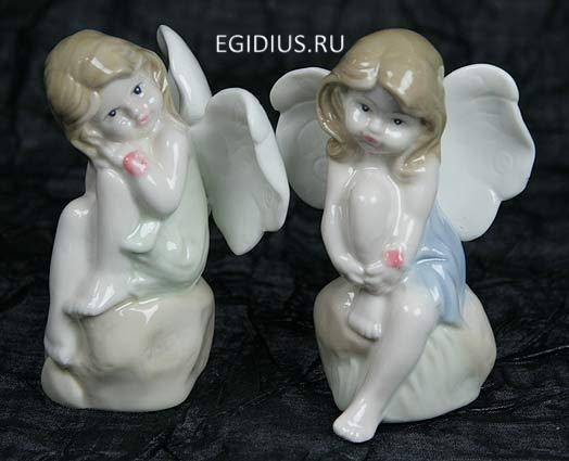 Статуэтка "Фея", фарфор 9см  113-063 фото 1 — Egidius.ru