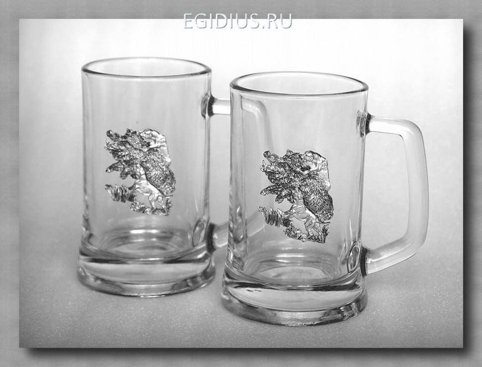 Набор пивных кружек 55299 "На кабана     300мл.   72-0044 фото 1 — Egidius.ru