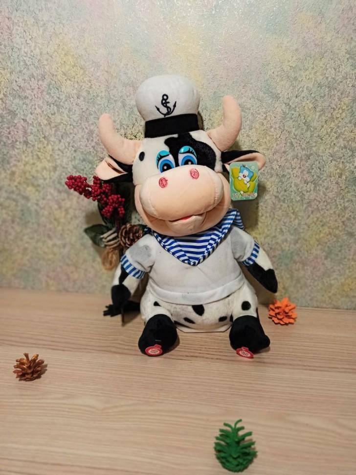 Поющая игрушка Бык. "Бык-матрос" 6 песен, символ года 2021, 280-870 фото 1 &mdash; Egidius.ru