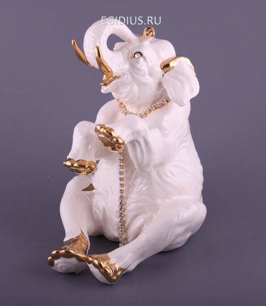 Статуэтка "слон" со стразами.высота=32 см. 320-777 фото 1 &mdash; Egidius.ru