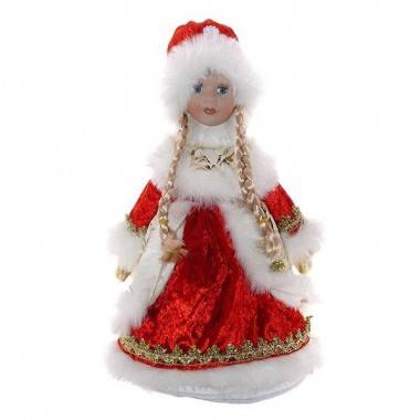 Снегурочка с ёмкостью для конфет, 17х17х38см 84-0168 — Egidius.ru