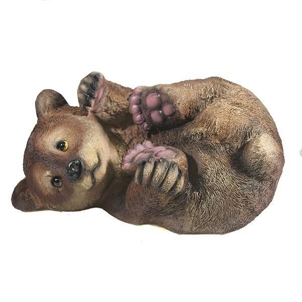 Фигура для дачи "Мишка на боку"L28W21H16,5см 81-6693 фото 1 &mdash; Egidius.ru