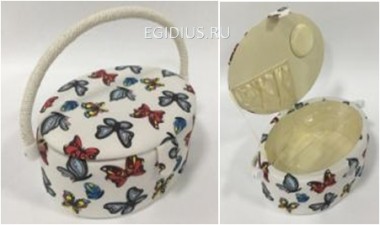 Шкатулка для рукоделия  Сундучок  25*18*11см  115-036 — Egidius.ru