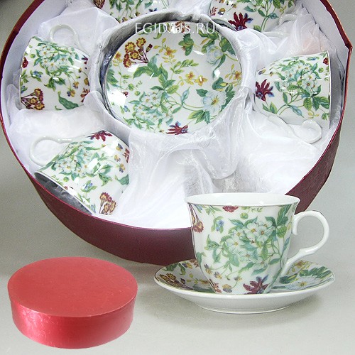 Набор чайный 12 пр. шиповник 220мл цв.уп. 900-339 фото 1 &mdash; Egidius.ru