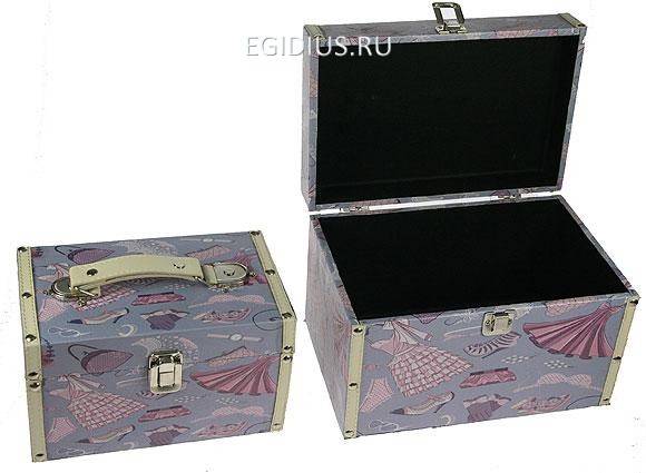 Набор сундучков из 2-х шт. 26*17*17см 110-535 фото 1 — Egidius.ru