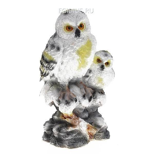 Садовая фигура Две полярные совы, L22.5 W18.5 H38.5 см 81-6078 фото 1 — Egidius.ru