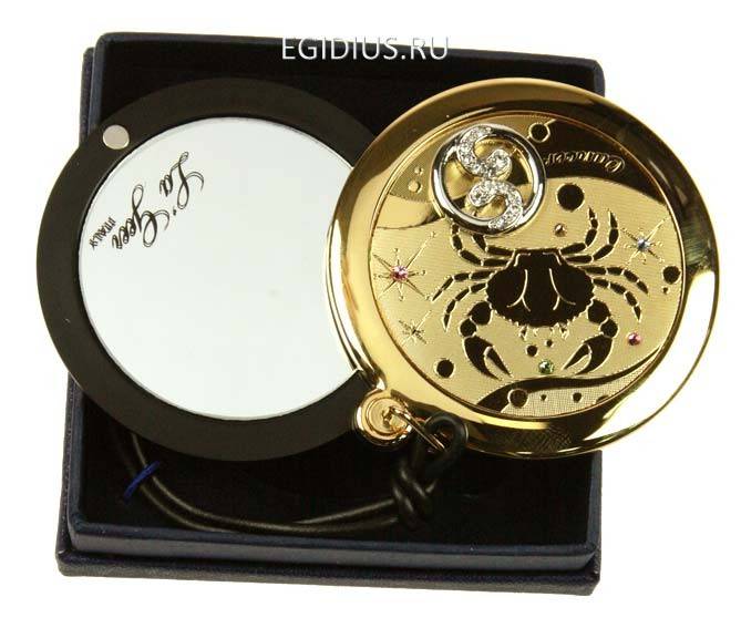 Зеркальце со стразами Рак серия LA GEER 105-505 фото 1 — Egidius.ru