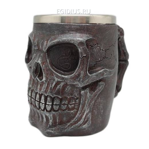 Кружка череп 3, 600мл 80-0603 фото 1 — Egidius.ru