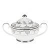 Чайный сервиз 15пр. "Rochelle" v=200/1150мл. (рельеф, серебряная обводка) (фарфор)  408-104 фото 3 — Egidius.ru