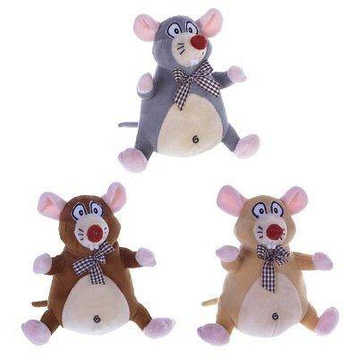 Игрушка набивная "Мышка", L17 W12 H17 см, 3в. 82-1302 фото 1 &mdash; Egidius.ru