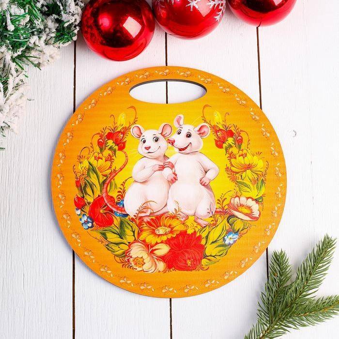 Доска разделочная «Мышки в поле», 25х0,8 см 813-283 фото 1 — Egidius.ru
