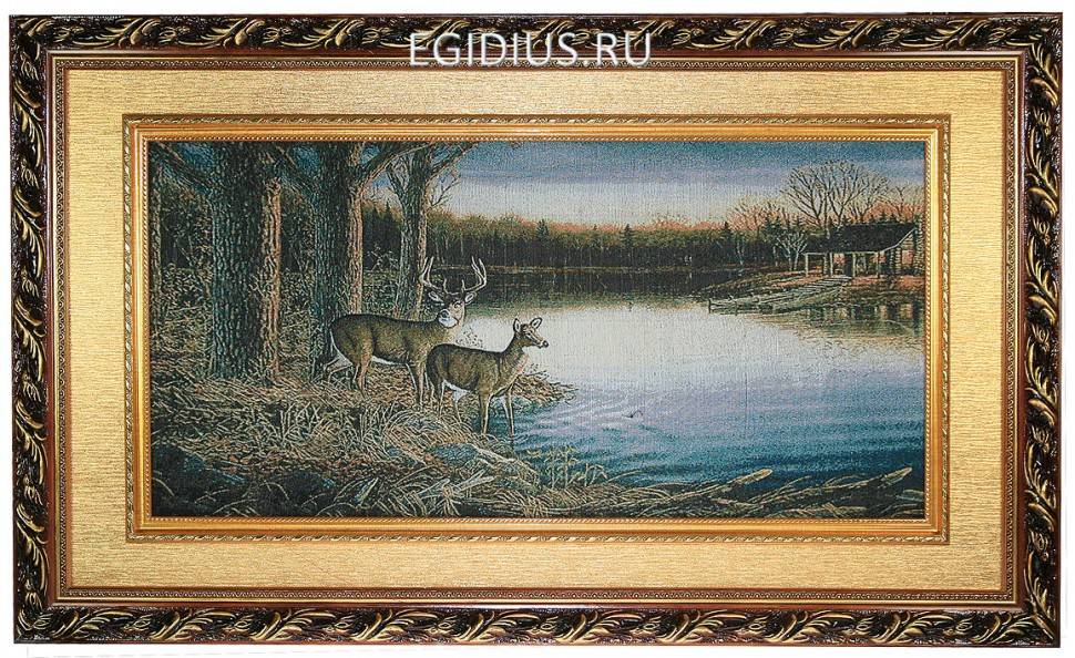 Гобелен Олени на водопое  107-011 фото 1 — Egidius.ru