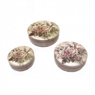 Набор из 3-х металлических шкатулок 13*13*5 см 3-4-143 — Egidius.ru