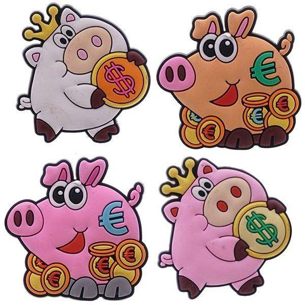 Магнит "Свинка", L4,5 W1 H5см, 4в 82-0334 фото 1 &mdash; Egidius.ru