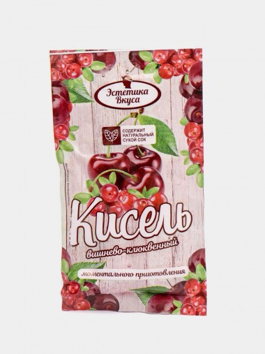 Кисель моментального приготовления со вкусом вишнево-клюквенный 5шт по 30г 8-2-014 — Egidius.ru